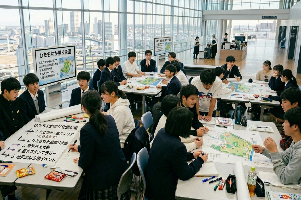 学生プロジェクト 第32回ひたちなか祭り ひたちなか・みらいスイッチ 茨城県 ひたちなか市